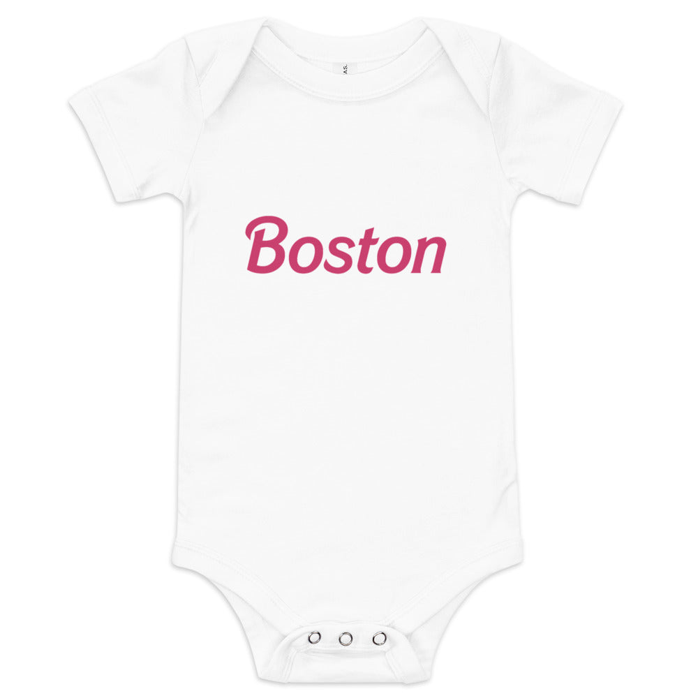 Pink Boston Baby Onesie