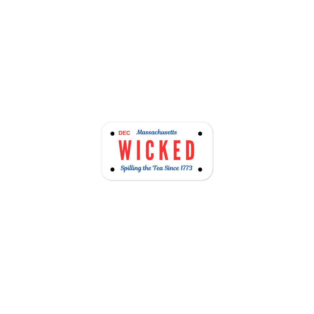 Wicked License Plate Sticker