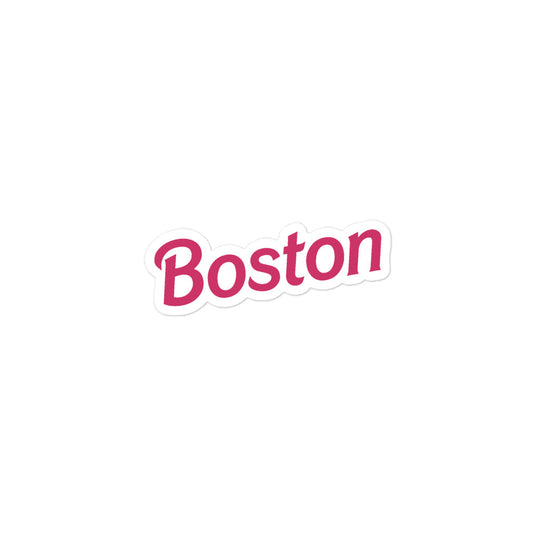 Pink Boston Sticker