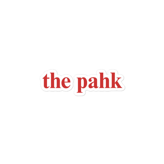 The Pahk Sticker