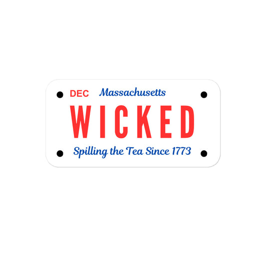 Wicked License Plate Sticker
