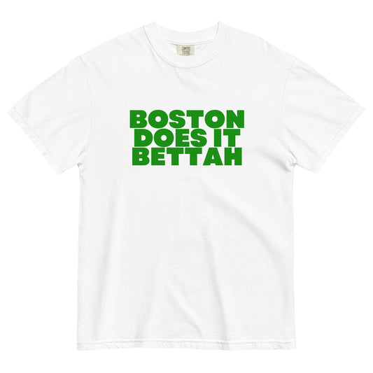 Boston Does It Bettah T-Shirt (Green & White)