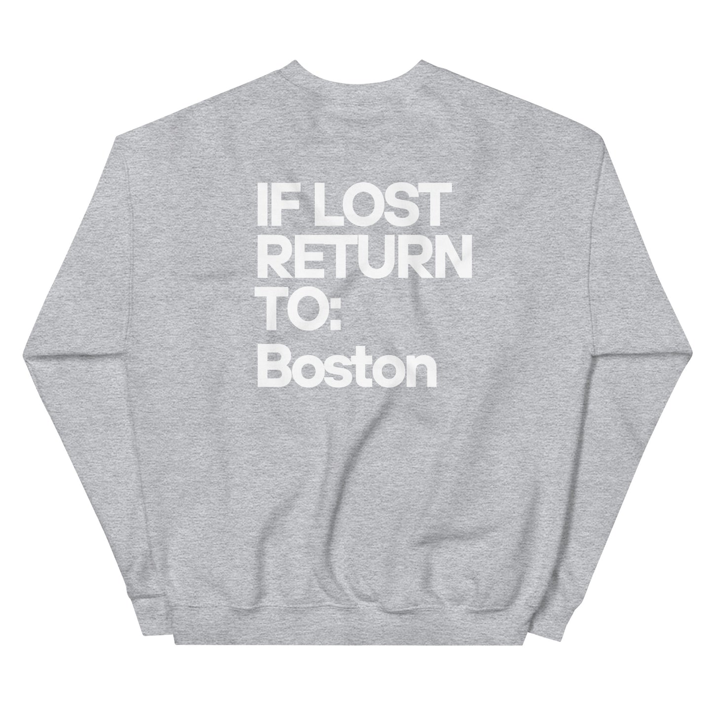 If Lost Return to Boston Crewneck