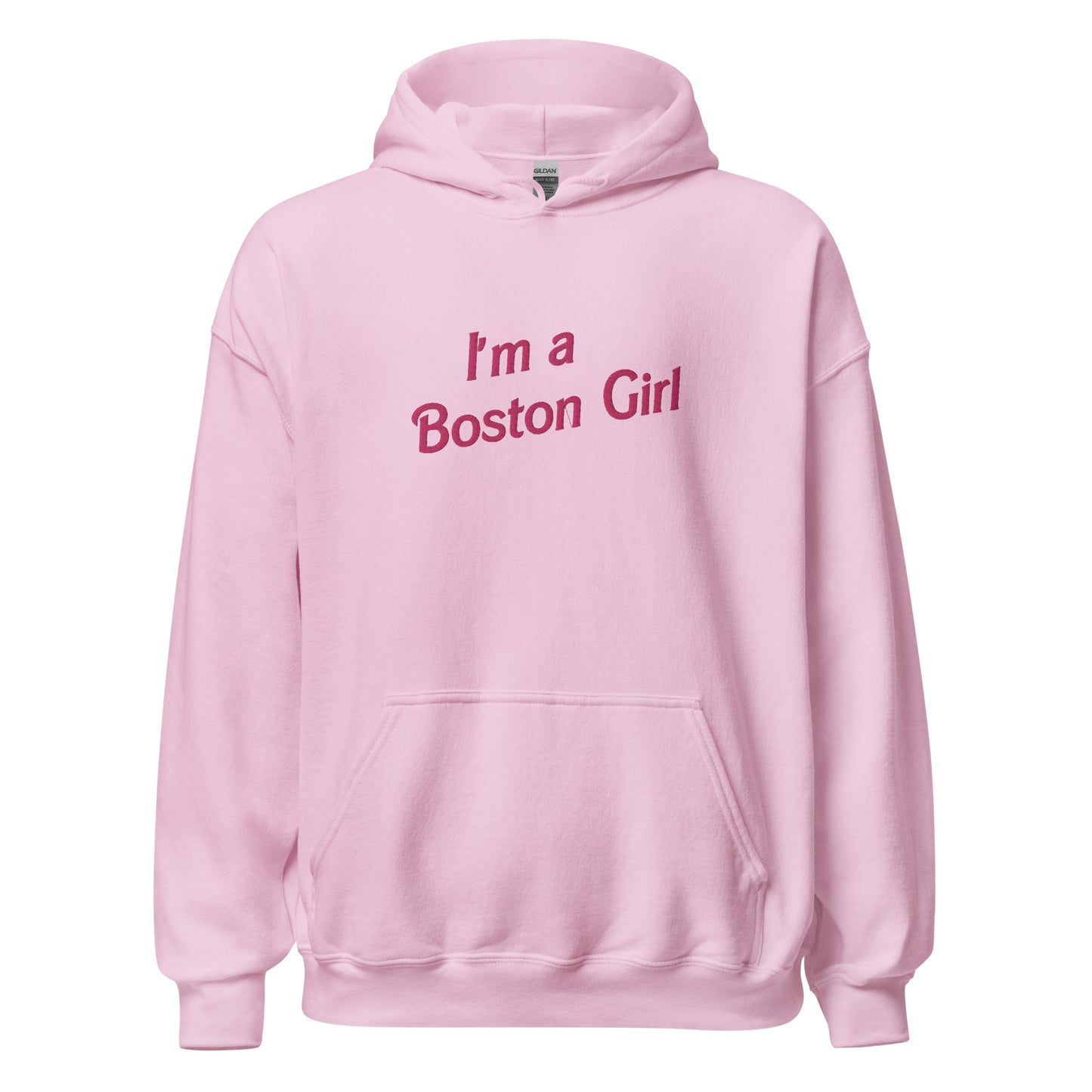 I'm a Boston Girl Embroidered Hoodie