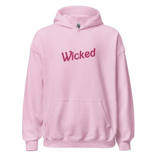 Pink Wicked Embroidered Hoodie